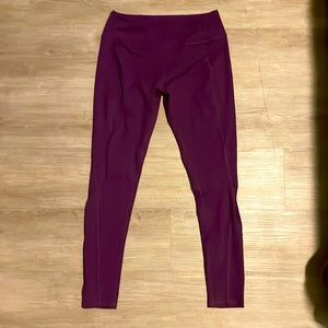 Purple yoga pants
